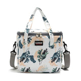 Sac Glacière Floral - Blanc Feuilles