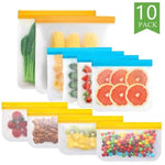 Sac alimentaire en Silicone Clipsable - Pack 10